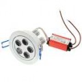 5W 5-420-Lumen branco luz de LED de teto lâmpada/Down Light - prata (100-240V)