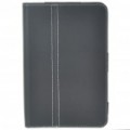 capa protetor de couro de PU Flip-aberto para Samsung P1000 - preto
