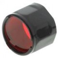 Lâmpada de sinal de lanterna Fenix vermelha filtro adaptador PAC - vermelho + preto