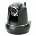 Câmera de segurança Wireless CCTV IP 300KP c / 10-LED Night Vision/microfone/Motion Detection - preto