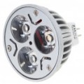 MR16 3W 210-240LM alta potência branco 3-LED lâmpada (12V)
