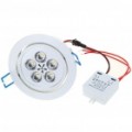 5W 500-Lumen 6500K branca 5 LEDs teto lâmpada/Down Light com LED Driver (AC 100 ~ 240V)