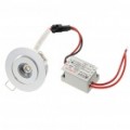 1W 90-lúmen 3500K morna luz de teto de LED branca/Down Light com LED Driver (AC 86 ~ 265V)