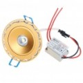 1W 90-Lumen 6500K branco levou teto lâmpada/Down Light com LED Driver (AC 86 ~ 265V)