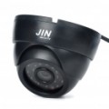 1/4 Sharp CCD segurança vigilância câmera com 24-LED Night Vision - preto (DC 12V)