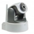 300KP Wi-Fi Wireless CCTV vigilância IP câmera c / microfone/10-LED Night Vision - cinza