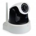 300KP Wi-Fi Wireless CCTV vigilância IP Camera com / 10-LED Night Vision/microfone - preto