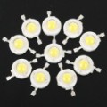 1W 80-90LM lúmen branco levou as lâmpadas (3.2-3.4V/10-Piece Pack)