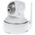 Câmera 300KP CCD vigilância segurança Wi-Fi/Ethernet com 8 LED Night Vision