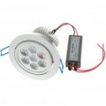7W 560-630LM 3500-4000K quente branca LED teto lâmpada/Down Light com LED Driver (85 ~ 265V)