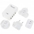 Universal 4-Port USB Power Travel Kit adaptador (EUA/Reino Unido/UE/AU plugues)