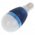 E14 3W 240-260LM 3000-3500K quente branco LED lâmpada lâmpadas - azul (85 ~ 245V)