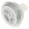 MR16 3W 6500K 240 Lumen 3-LED branco lâmpada (12V)