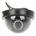 Câmera de segurança de vigilância com fios 300KP com IR 12-LED visão noturna luz - Black