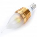 Vela estilo E14 4W 250-Lumen branco 4-LED Light Bulb (110 ~ 250V)
