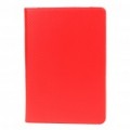 Esteira padrão PU couro caixa protectora para Samsung P7510 - vermelho