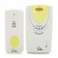 32-Melody Wireless resistente à água Doorbell - branco + amarelo (Volume ajustável)