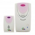 32-Melody Wireless resistente à água Doorbell - branco + Rosa (Volume ajustável)