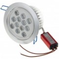 12W 12-LED 1000-lúmen 3500K quente branco teto lâmpada/Down Light com LED Driver (AC 85 ~ 245V)