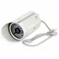 300 K Pixel CMOS vigilância segurança câmera com 48-LED iluminação luz - cinzento branco (DC 12V)