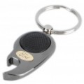 Mini Metal branco LED Flashlight Bottle Opener Keychain com logotipo do carro - Ford (1 x CR1220)