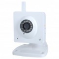 300KP Wireless WiFi rede vigilância IP câmera com 12-LED Night Vision/microfone