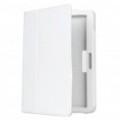 capa protetor de couro PU para Samsung P7100 - branco