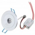 1W 80-90LM quente branca teto lâmpada LED com LED Driver (85-265V)