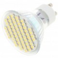 GU10 4W 60 x 3528 SMD LED 240-lúmen 3500K morna lâmpada branca (AC 85 ~ 265V)