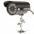 300KP com fio vigilância segurança CCTV Camera com / 24-IR LED Night Vision - preto