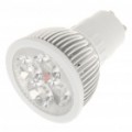 GU10 4W 6500K 360-lúmen 4-LED branco lâmpada (AC 85 ~ 265V)