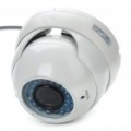 1/3 Sharp CCD impermeável segurança câmera de vigilância com 36-IR Night Vision - branco (DC 12V)