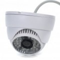 Câmera de vigilância com fios c / 48-IR LED Night Vision - branco (PAL)