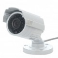 1/3 SONY CCD água resistente à vigilância câmera de segurança c / 24-LED IR Night Vision - branco