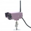 300KP Outdoor Wireless Network Security vigilância IP Camera com / 18-LED IR Night Vision - roxo