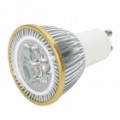 GU10 3W 3500K 180-Lumen 3-LED quente branco lâmpada (AC 100 ~ 265V)