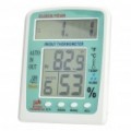 Multi-função relógio despertador + termômetro + higrômetro (1x AA)