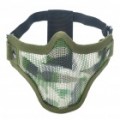 Tático Aço malha máscara protetora para War Game (cor aleatória)