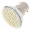 B22 4W 6500K 240-lúmen 60-3528 SMD LED branco lâmpada (AC 85 ~ 265V)