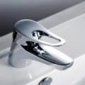 Moderna latão Single Lever Faucet (prata)