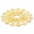 Bambu pote titular quente Pad calor isolamento Pad