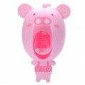 Bonito porquinho estilo pasta de dente automático Squeezer - Pink