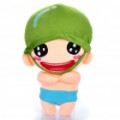 Bonito Popois figura boneca Throw travesseiro - verde + Pink