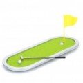 Simulação de golfe Mini Display brinquedo conjunto com o clube de golfe + bola + bandeira