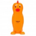 Desenho animado estilo frango recarregável dobrável 2-modo 22-LED branco luz lâmpada de mesa - laranja