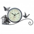 Elegante arte ferro Clock (1 x AA)