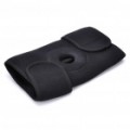 Ao ar livre 3-cinto joelho Velcro Pad protetor - preto