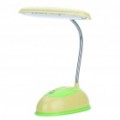 Recarregável 2-modo 32-LED luz branca flexível pescoço Desk Lamp - amarelo + verde
