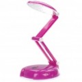 TAIGEXIN recarregável dobrável 2-modo 24-LED branca luz lâmpada - roxo