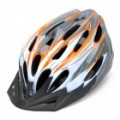 Cool 24 bueiros esportes ciclismo capacete - laranja + branco (tamanho-L)